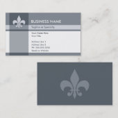 Carte De Visite fleur de lys (Devant / Derrière)