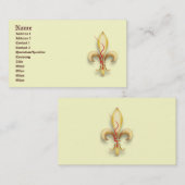 Carte De Visite Fleur-de-Lys ! (Devant / Derrière)