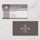 Carte De Visite fleur de lys (Devant / Derrière)