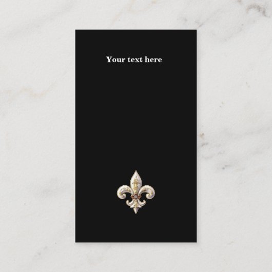 Carte De Visite Fleur de Lys 2 (Dos)