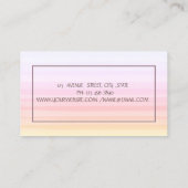 Carte De Visite Fleur de machine à coudre rayures Ombre (Dos)