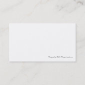 Carte De Visite Fleur de Magnolia (Dos)