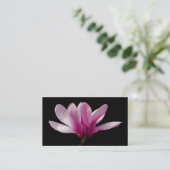 Carte De Visite Fleur de Magnolia de soucoupes roses (Debout devant)