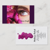 Carte De Visite Fleur de maquilleur (Devant / Derrière)