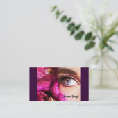 Carte De Visite Fleur de maquilleur (Debout devant)