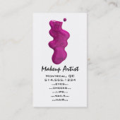 Carte De Visite Fleur de maquilleur (Dos)