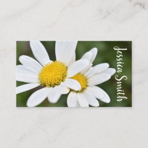 Carte De Visite Fleur de marguerite jaune blanc marguerites Nature