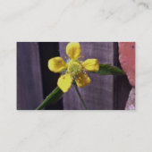 Carte De Visite Fleur de mauvaise herbe (Dos)