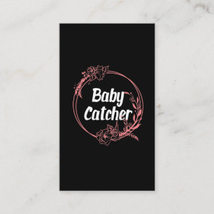 Carte De Visite Fleur de naissance Doula Midwife Catcher