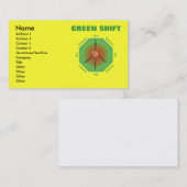 Carte De Visite Fleur de paix - devenez écolo (Devant / Derrière)