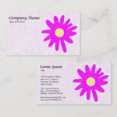Carte De Visite Fleur de papier - Magenta (Devant / Derrière)