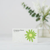 Carte De Visite Fleur de papier - Martian Green (Debout devant)