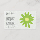 Carte De Visite Fleur de papier - Martian Green (Dos)