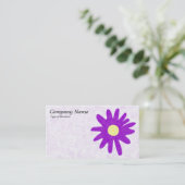 Carte De Visite Fleur de papier - violet (Debout devant)