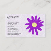 Carte De Visite Fleur de papier - violet (Dos)