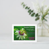 Carte De Visite Fleur de passion là-bas pour vous aider (Debout devant)
