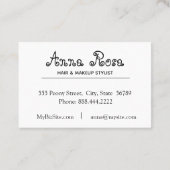 Carte De Visite *~* Fleur de pivoine rose Lavande Chic floral (Dos)