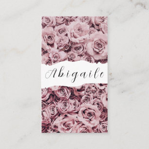 Carte De Visite Fleur de plume vecteur sans couture floral vintage