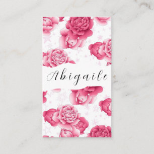 Carte De Visite Fleur de plumes vecteur sans couture floral vintag