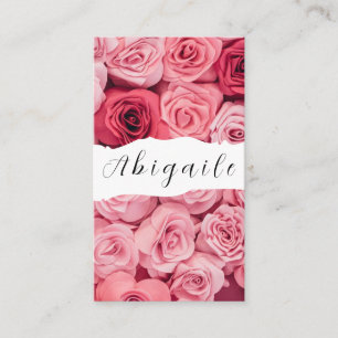 Carte De Visite Fleur de plumes vecteur sans couture floral vintag