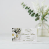 Carte de visite Fleur de pommier vintage (Debout devant)