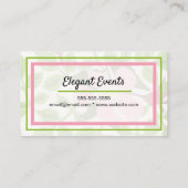 Carte De Visite Fleur de printemps peinte à la main en bois de chi (Dos)