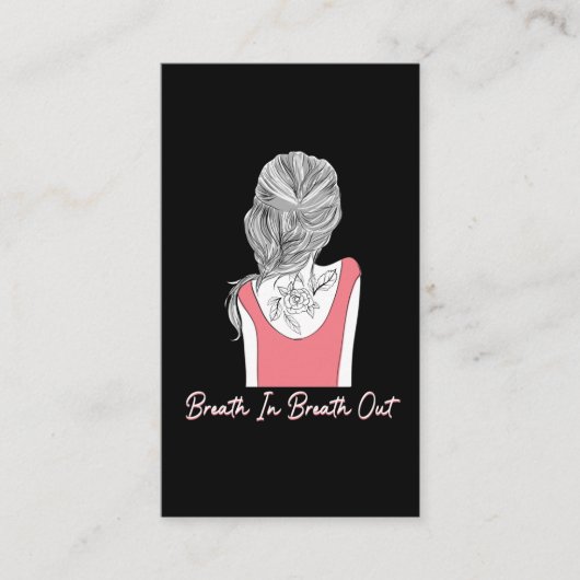 Carte De Visite Fleur de sensibilisation à la santé mentale de la (Devant)