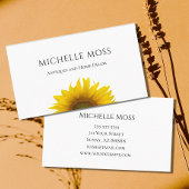 Carte De Visite Fleur de soleil moderne simple