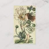 Carte De Visite Fleur de vent, serre sur la colline (Dos)