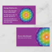 Carte De Visite Fleur de vie (Devant / Derrière)