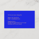 Carte De Visite Fleur de vie (Dos)