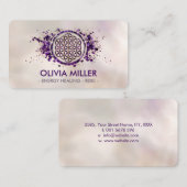 Carte De Visite Fleur de vie - améthyste (Devant / Derrière)