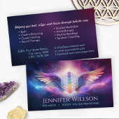 Carte De Visite Fleur de vie - Ange des ailes - Reiki