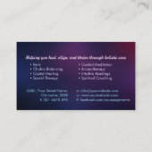 Carte De Visite Fleur de vie - Ange des ailes - Reiki (Dos)