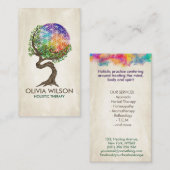 Carte De Visite Fleur de vie - Arbre de vie (Devant / Derrière)