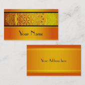 Carte De Visite Fleur de vie / Blume des Lebens - Ornement VII (Devant / Derrière)