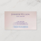 Carte De Visite Fleur de vie - Chauffage énergétique - Reiki (Dos)