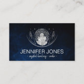 Carte De Visite Fleur de vie - Cristaux de guérison (Devant)