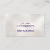 Carte De Visite Fleur de vie en fleur de lotus -Aquarelle (Dos)