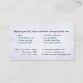 Carte De Visite Fleur de vie en lotus (Dos)