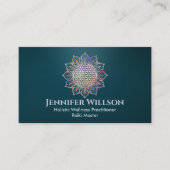 Carte De Visite Fleur de vie en lotus (Devant)