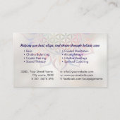 Carte De Visite Fleur de vie en lotus (Dos)