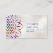 Carte De Visite Fleur de vie en lotus (Devant)