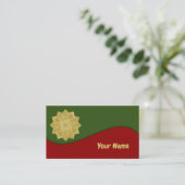 Carte De Visite Fleur De Vie - Indien Mandala 4 (Debout devant)