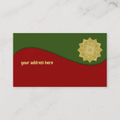 Carte De Visite Fleur De Vie - Indien Mandala 4 (Dos)