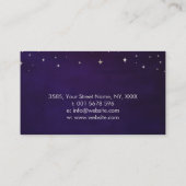 Carte De Visite Fleur de vie, mains de guérison, chakras (Dos)