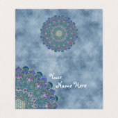 Carte De Visite Fleur De Vie - Mandala India Style 1 (Extérieur déplié)