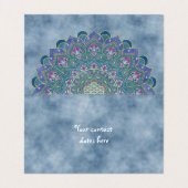 Carte De Visite Fleur De Vie - Mandala India Style 1 (Intérieur déplié)
