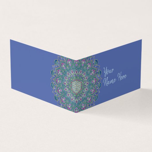 Carte De Visite Fleur De Vie - Mandala India Style 1 (Extérieur)