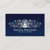 Carte De Visite Fleur de vie - Ornement de Yoga (Devant)